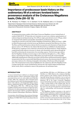 Importance of Predecessor Basin History on the Sedimentary Fill of A