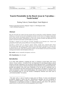 Sustainable Tourism As Development Perspective In