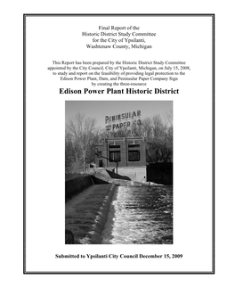 Edison Power Plant Historic District