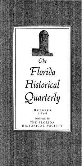 The Florida Historical Quarterly Volume Xlv October 1966 Number 2