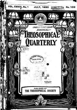 The Theosophical Quarterly