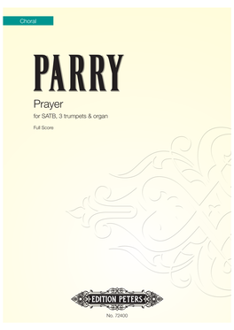 Prayer for SATB, 3 Trumpets & Organ