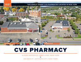 CVS PHARMACY 13 PORT WATSON ST, CORTLAND, NEW YORK & 345 MAIN ST, JOHNSON CITY, NEW YORK Lake Ontario ¤£11 FULTON