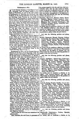 The London Gazette, Mabch 24, 1863, 1703