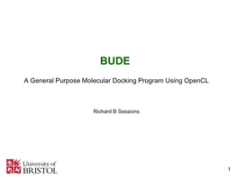 BUDE: GPU-Accelerated Molecular Docking for Drug Discovery