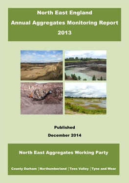 North East England Annual Aggregates Monitoring Report 2013