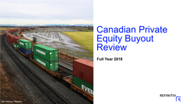 Canadian Private Equity Buyout Review