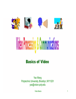 Basics of Video