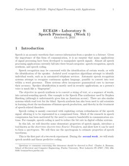ECE438 - Digital Signal Processing with Applications 1