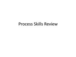 Process Skills Review Warm-Up C
