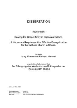 Dissertation