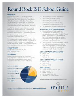 Round Rock ISD School Guide