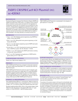 FKBP2 CRISPR/Cas9 KO Plasmid (M): Sc-420363