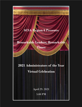 Region 6 Awards Celebration Program