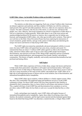 LGBT Elder Abuse Emily Crim.Pdf