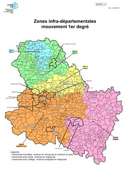 Annexe 4 Liste Des Zones Infra