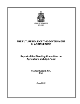 Standing Committee on Agriculture and Agri-Food