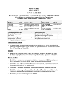 Sound Transit Staff Report Motion No. M2002-65