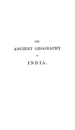 The Ancient Geography of India by Alexander Cunningham