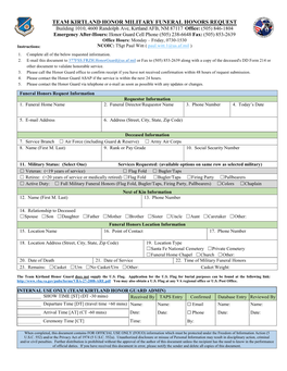 Team Kirtland Honor Guard Military Funeral Honors