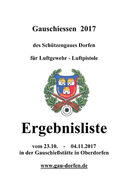 Gauschiessen 2017