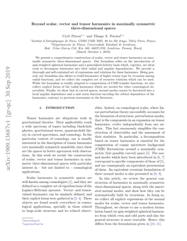 Beyond Scalar, Vector and Tensor Harmonics in Maximally Symmetric Three-Dimensional Spaces