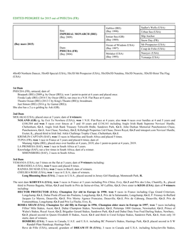 EDITED PEDIGREE for 2015 out of PHECDA (FR)