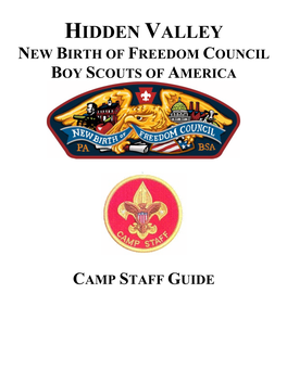 Hidden Valley New Birth of Freedom Council Boy Scouts of America