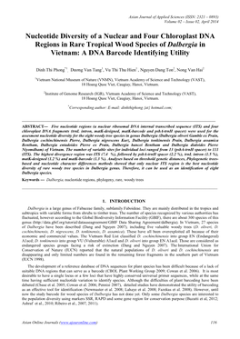 Select Nucleotide Region Suitable for Identification and Phylogeny of Five