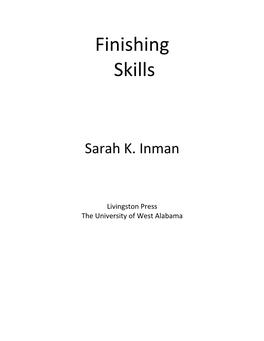 Finishing Skills