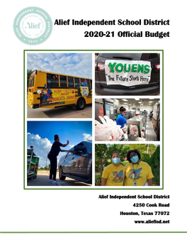 Alief Independent School District 2020-21 Official Budget