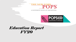 Education Report FY20 Welcome