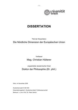 Meine Dissertation