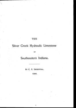 Silver Creek Hydraulic Limestone Southeastern Indiana