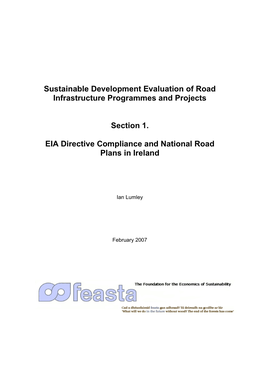 EIA Directive Compliance and National Road Plans in Ireland