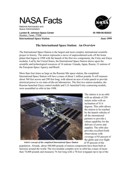 International Space Station Overview