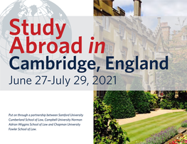 Cambridge Study Abroad Viewbook