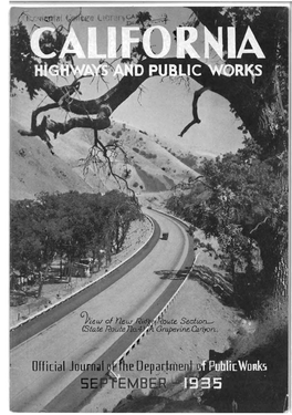 California Highways and Public Works, September 1935