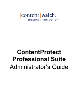 Contentprotect User Guide