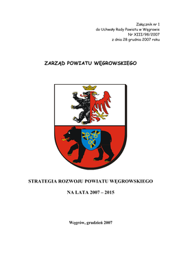 Strategia Rozwoju Powiatu Węgrowskiego