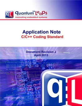 Application Note C/C++ Coding Standard