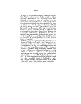 Raja Harishchandra Is a Most Thrilling Story from Indian Mythology. Harishchandra Was a Great King of India, Who Flourished Several Centuries Before the Christian Era