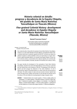 Historia Colonial En Detalle: Progreso Y Decadencia De La España Chiquita