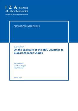 On the Exposure of the BRIC Countries to Global Economic Shocks