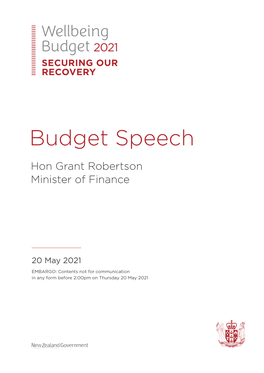 Budget Speech