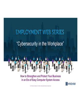 “Cybersecurity in the Workplace”