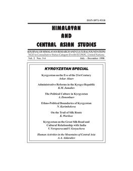 Administrative Reforms in the Kyrgyz Republic K.M