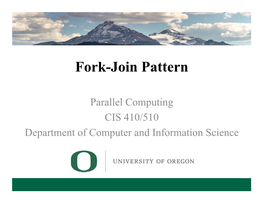 Fork-Join Pattern