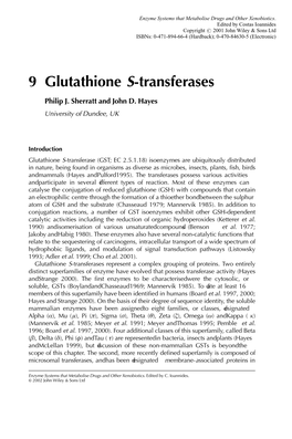 9 Glutathione S-Transferases