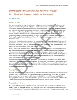 City of Garibaldi, Oregon – Salmonberry Trail Jurisdiction Assessment